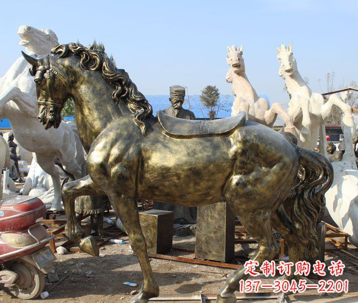 聊城马动物铜雕塑——精致细腻的手工工艺