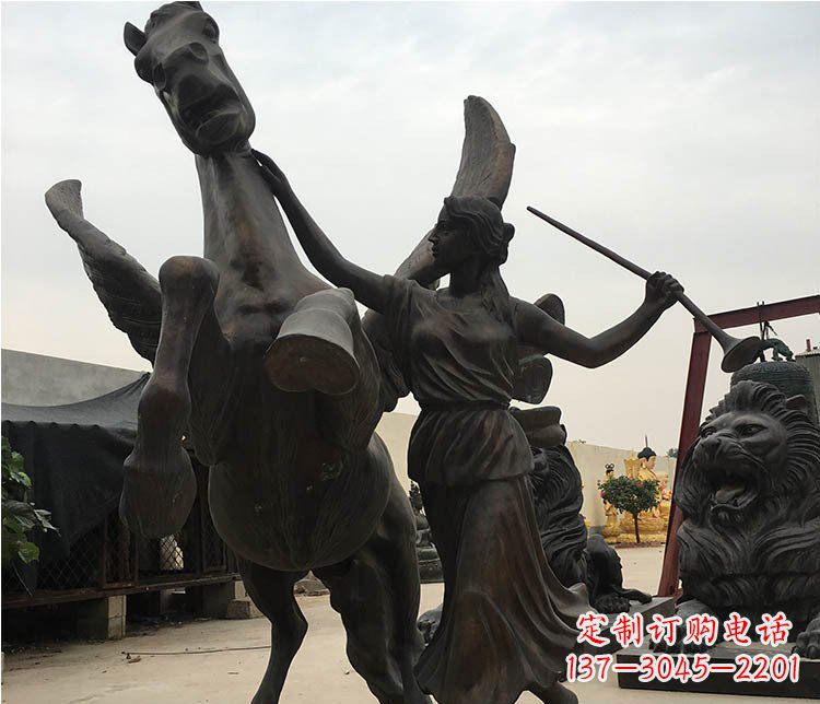 聊城精美马动物铜雕摆件