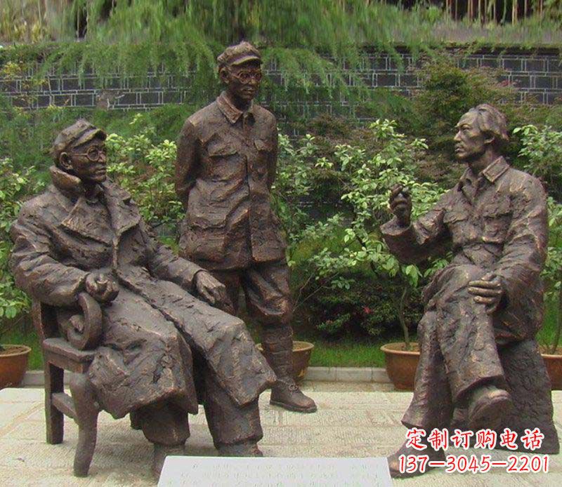 聊城毛泽东刘伯承伟人铜雕