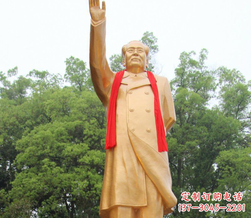 聊城伟人毛主席铜雕,展现中国历史精神