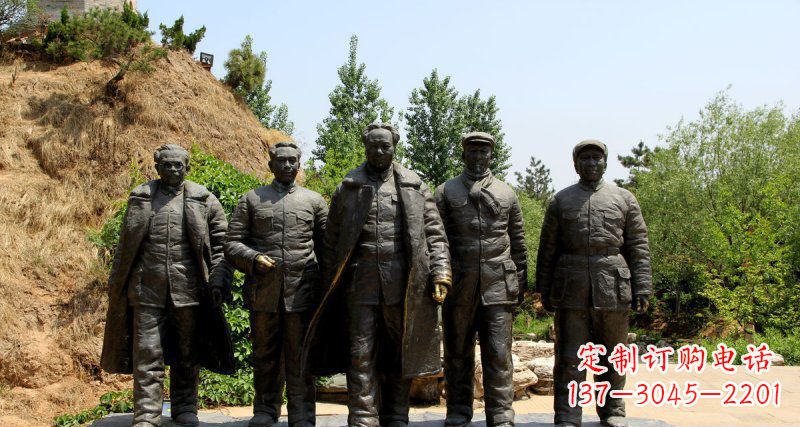 聊城传承历史,永记心间——中领雕塑毛主席人物铜雕