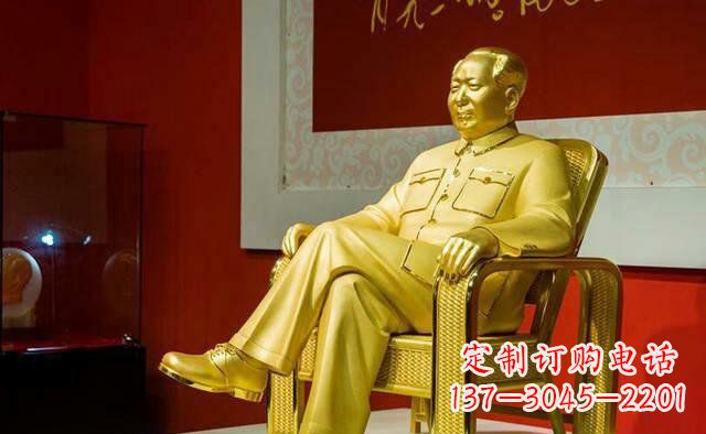 聊城雕刻毛主席偉人銅像,傳遞壹代領袖偉大革命精神