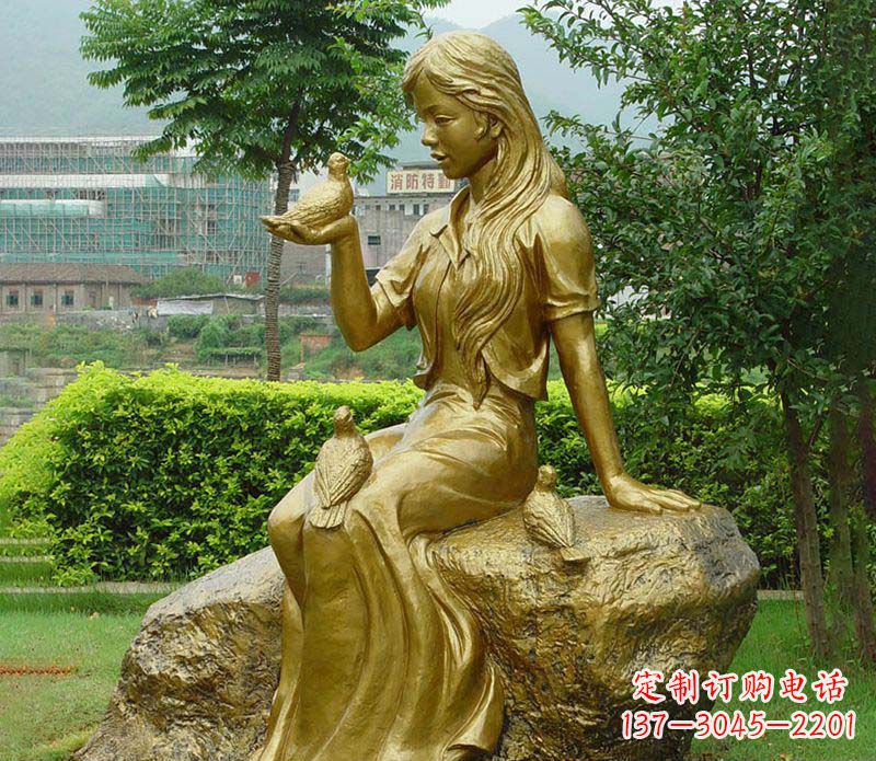 聊城激发无限灵感的精美鸽子雕塑