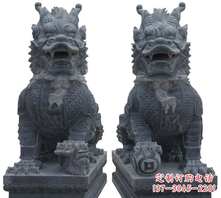 聊城门口麒麟古代神兽石雕
