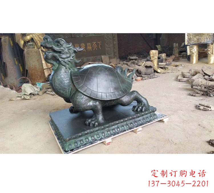 聊城青铜古风龙雕塑,精致外形美轮美奂