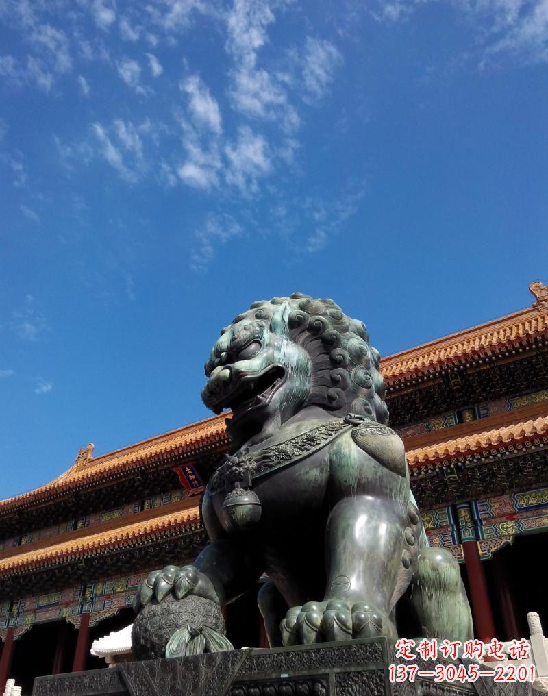 聊城铜雕狮子,传承古典文化