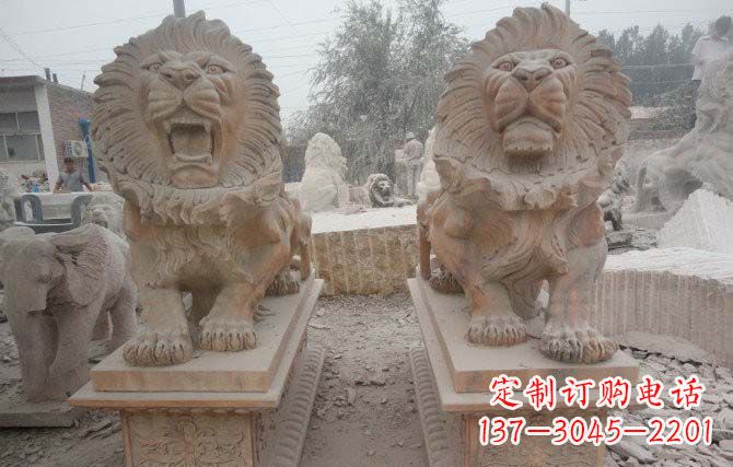 聊城中领雕塑狮子雕塑给您带来动人心弦