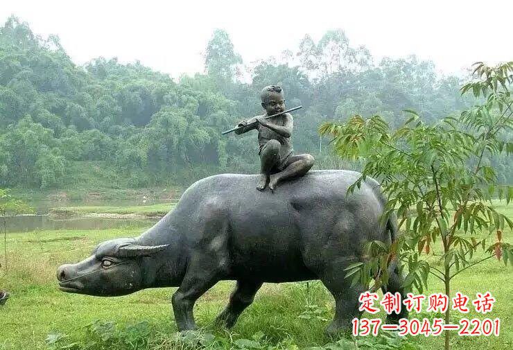 聊城艺术精美的牧童铜雕