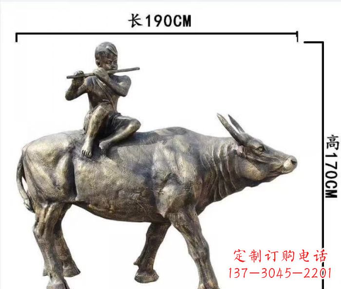 聊城完美的牧童铜雕,精雕细琢,定制之选
