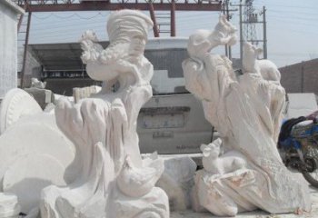 聊城中领雕塑，打造古典唯美的汉白玉公鸡雕塑