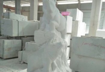 聊城瑞颜祥彩汉白玉生肖猪雕塑