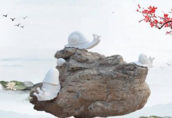 聊城高雅而令人惊叹的汉白玉蜗牛雕塑