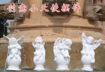 聊城中领雕塑：汉白玉小天使雕塑