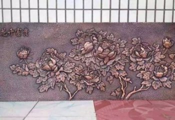 聊城精美绝伦的牡丹铜浮雕