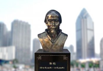 聊城享受至尊荣耀，拥有华佗雕塑头像