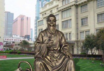 聊城精美古典——华佗古代名人铜雕