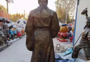 聊城精美雕塑永流传——华佗名医铜雕（定制）