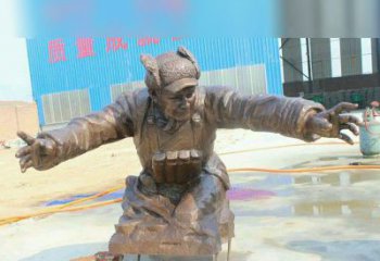 聊城黄继光校园英雄铜雕：传承伟大精神