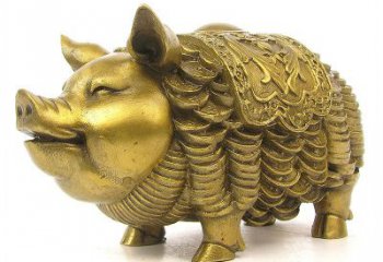 聊城欢迎招财猪，用黄铜打造新年祝福
