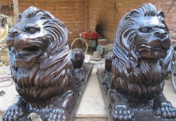 聊城汇丰狮子铜雕塑是由中领雕塑制作的一款狮子…