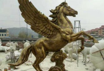 聊城祥云飞马铜雕，艺术品之美