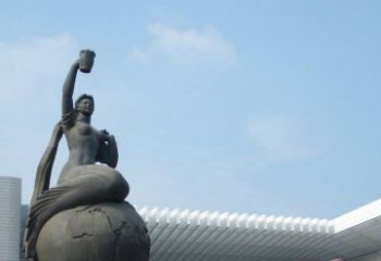 聊城中领雕塑推出的精美雕塑——铜铸地球塑像，…