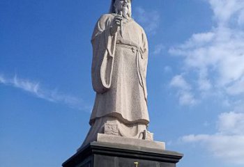 聊城精美的历史名人雕塑——王羲之砂岩石雕像