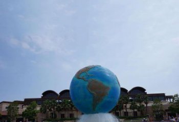 聊城定制大型不锈钢地球雕塑
