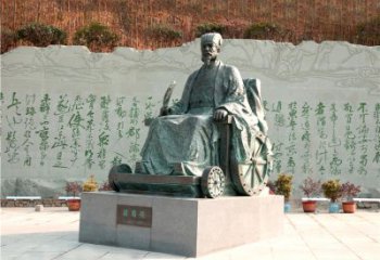 聊城享誉世界的诸葛亮铜雕景观雕塑