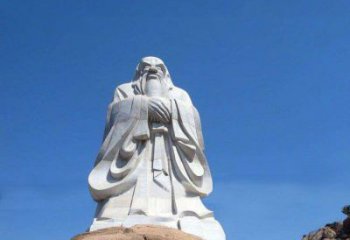聊城经典的老子雕像，手工制作的沉思之作