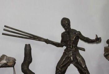 聊城海量李小龙铜雕尽显功夫之美