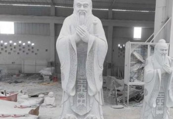 聊城精美的孔子雕像，精雕细琢，彰显文明之美