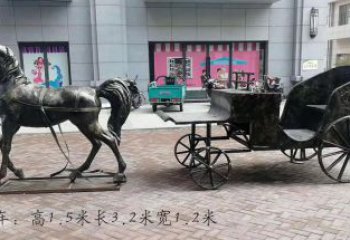 聊城古典马车雕塑，精致传承礼仪之魂