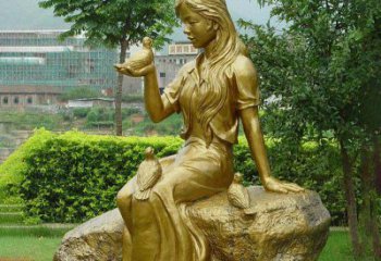 聊城激发无限灵感的精美鸽子雕塑