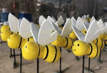 聊城动感蜜蜂雕塑，营造精致的都市公园