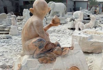 聊城精美猴子石雕，带来浓浓的节日气息
