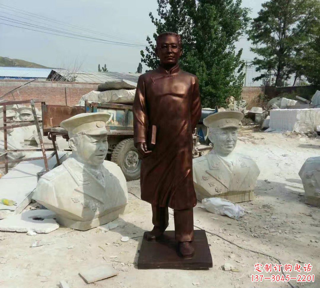 聊城匠心精神打造经典陶行知雕塑