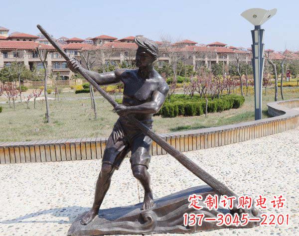 聊城传道受业解惑的男子雕塑