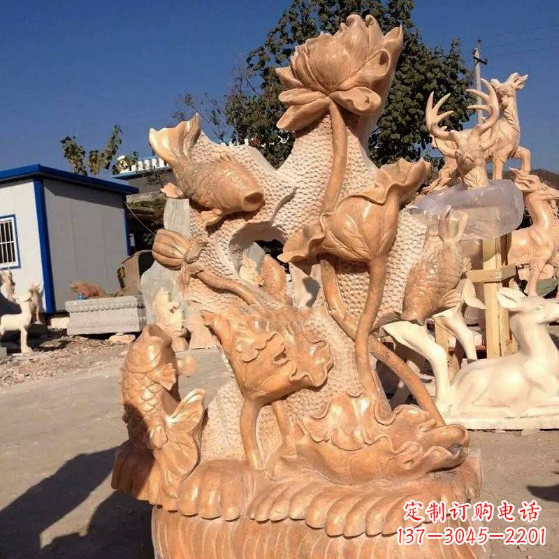 聊城精美而独特的莲花石雕展现家居美学