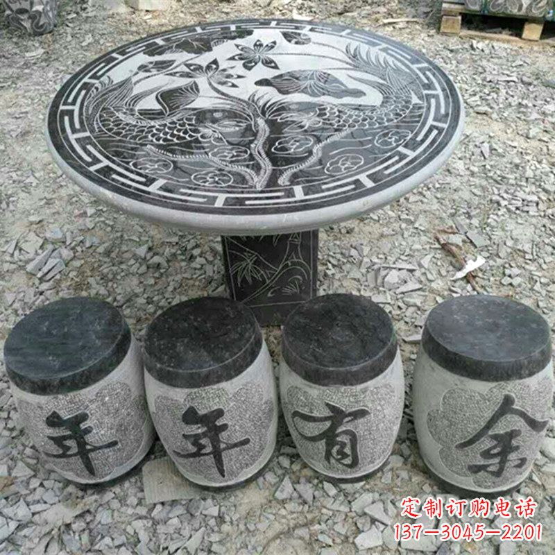 聊城仿古石桌凳,雕刻雅致的完美