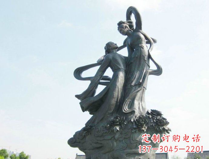 聊城牛郎织女广场景观铜雕