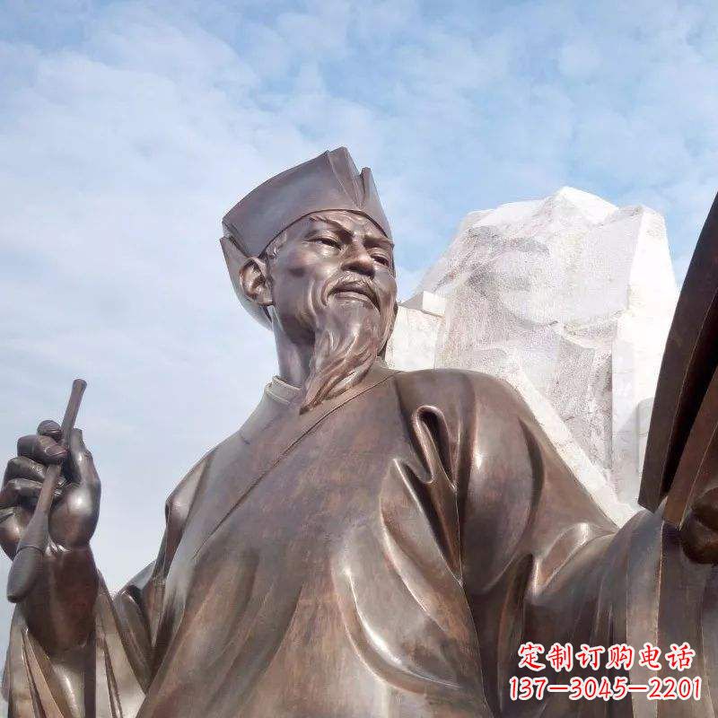 聊城欧阳修铜雕塑