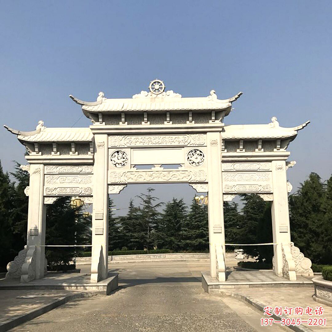 聊城牌坊柱座石雕