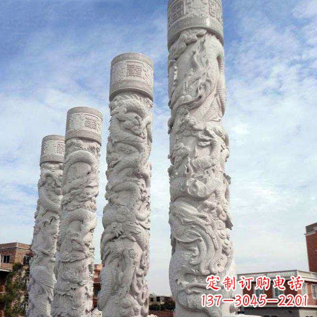 聊城精美石雕龙雕塑,释放神秘力量