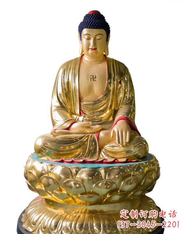 聊城如来佛雕塑,神圣古朴艺术精品