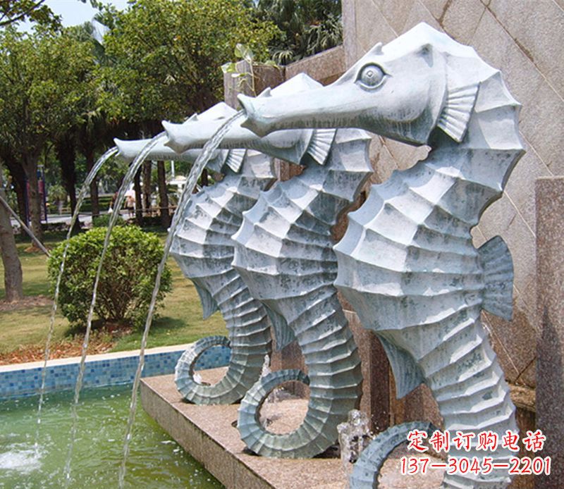 聊城喷水海马石雕
