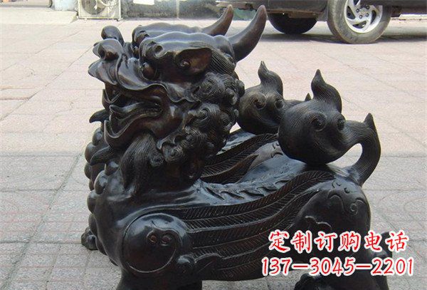 聊城象征保护,美轮美奂的貔貅辟邪神兽铜雕