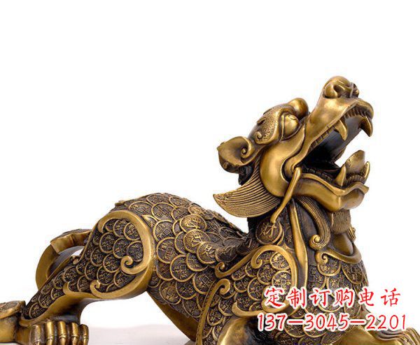 聊城精美铜质貔貅神兽雕塑