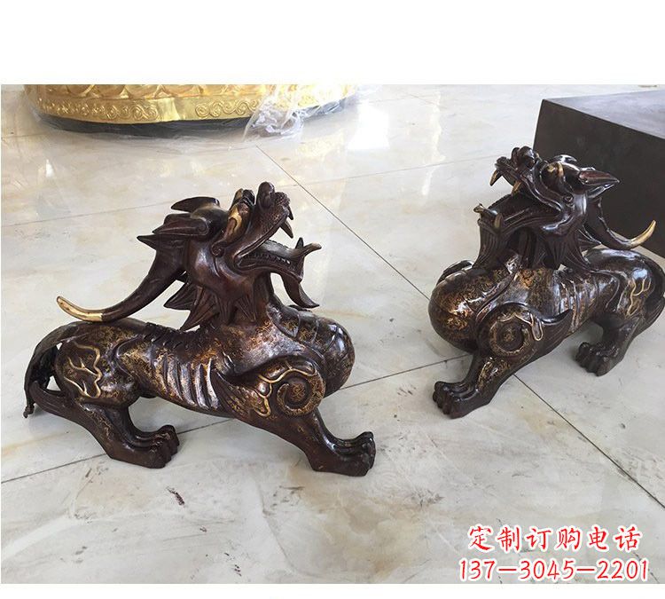 聊城浙江中领雕塑:高质量貔貅铜雕像