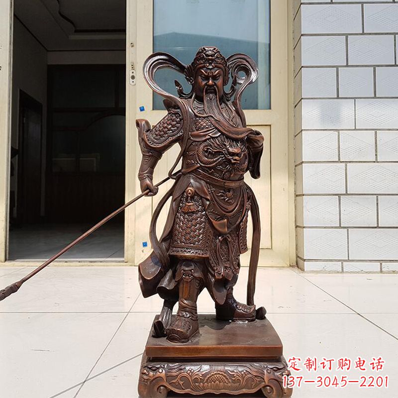 聊城辟邪关公铜雕像
